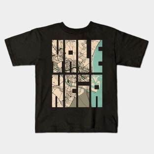 Valencia, Spain City Map Typography - Vintage Kids T-Shirt